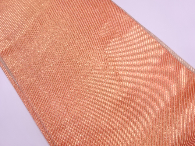 アンティーク　斜め縞模様織出し丸帯（材料）